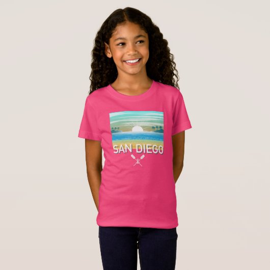 San Diego Design - T-shirt voor meisjes (Voorkant volledig)