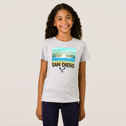 San Diego Design - T-shirt voor meisjes (Voorkant volledig)