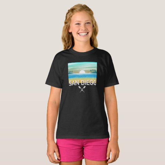 San Diego Design - T-shirt voor meisjes (Voorkant volledig)