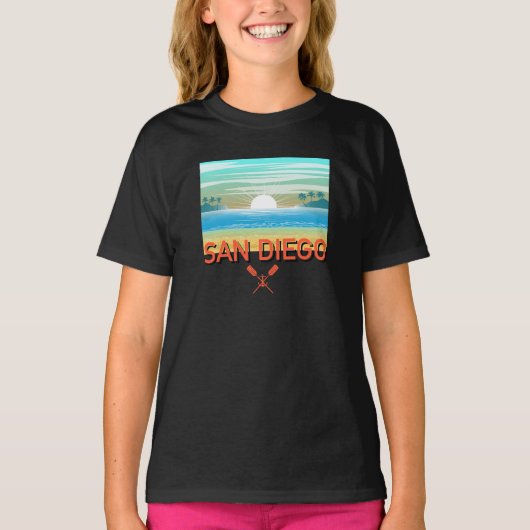 San Diego Design - T-shirt voor meisjes (Voorkant)