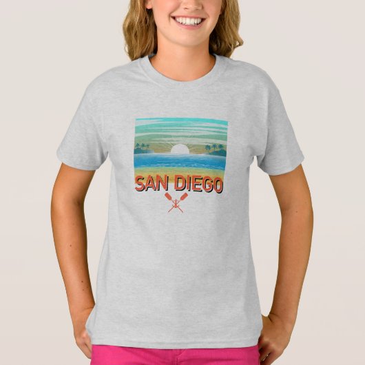 San Diego Design - T-shirt voor meisjes (Voorkant)
