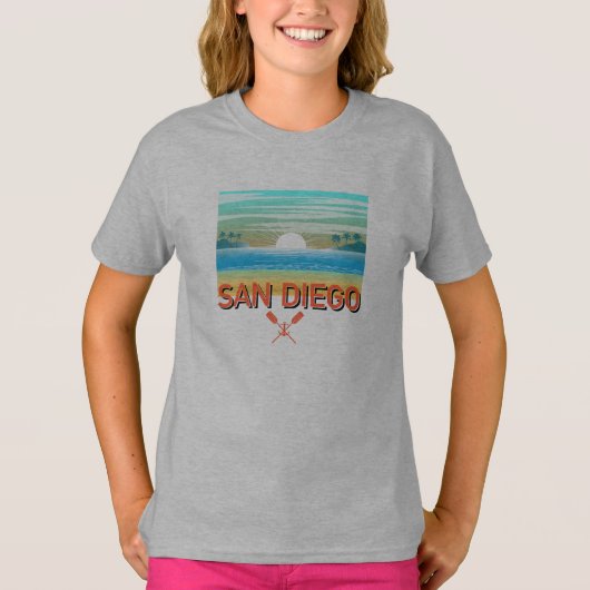 San Diego Design - T-shirt voor meisjes (Voorkant)