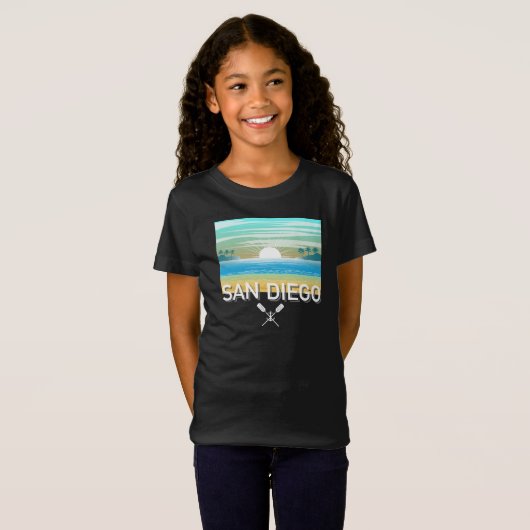 San Diego Design - T-shirt voor meisjes (Voorkant volledig)