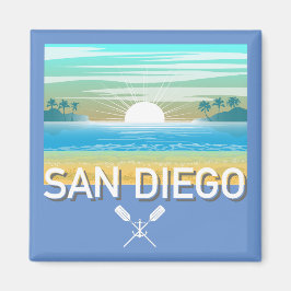 San Diego Design - Vierkante magneet