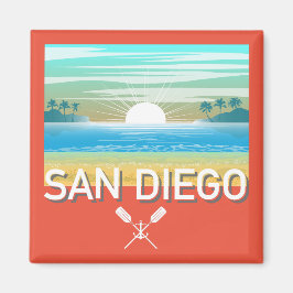 San Diego Design - Vierkante magneet