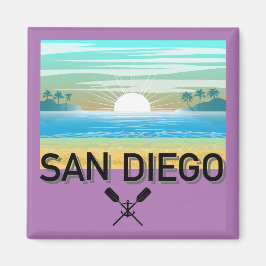 San Diego Design - Vierkante magneet