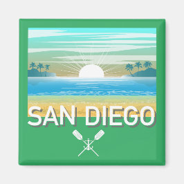 San Diego Design - Vierkante magneet