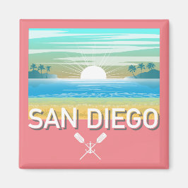 San Diego Design - Vierkante magneet
