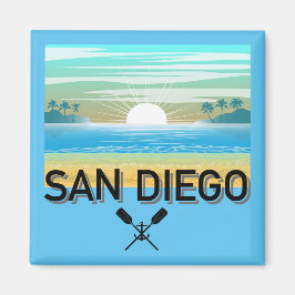 San Diego Design - Vierkante magneet