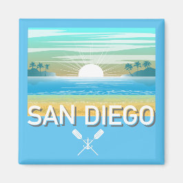 San Diego Design - Vierkante magneet