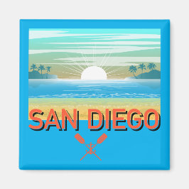 San Diego Design - Vierkante magneet