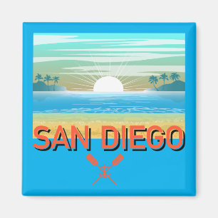 San Diego Design - Vierkante magneet