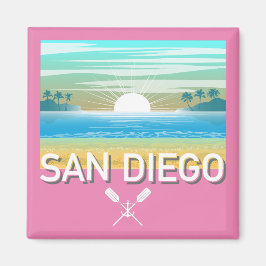 San Diego Design - Vierkante magneet