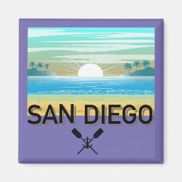 San Diego Design - Vierkante magneet