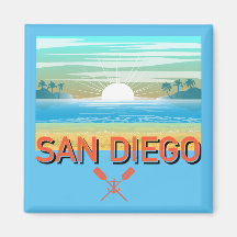 San Diego Design - Vierkante magneet