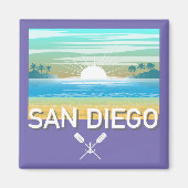 San Diego Design - Vierkante magneet (Voorkant)