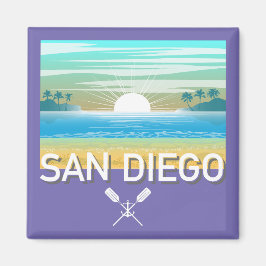 San Diego Design - Vierkante magneet