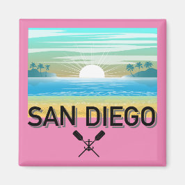 San Diego Design - Vierkante magneet