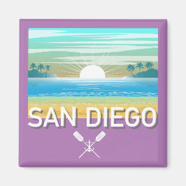 San Diego Design - Vierkante magneet