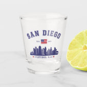 San Diego Downtown Skyline Cali Dreaming Shot Glas (Voorkant)