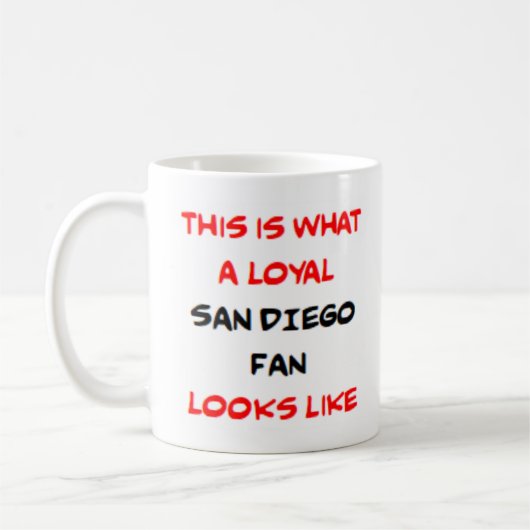 San Diego-fan, loyaal Koffiemok (Links)