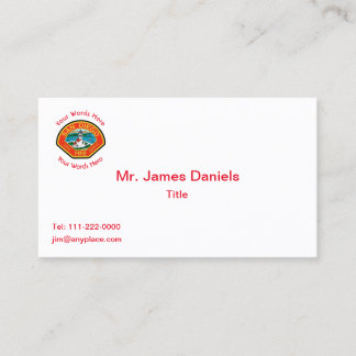 San Diego Fire Department Emblem Business Card Visitekaartje