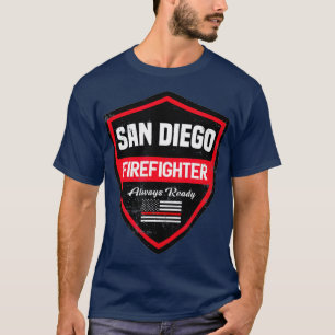San Diego Fire Rescue brandweerman eerst T-shirt