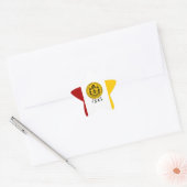 San Diego Flag Ster Sticker (Envelop)