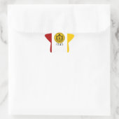 San Diego Flag Ster Sticker (Tas)