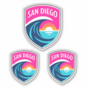 SAN DIEGO - FOOTBALL CLUB NWSL-TEAM STICKERS (Voorkant)