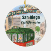 San Diego Gaslamp Quarter Ornament (Achterkant)