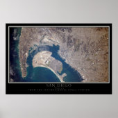 San Diego gezien vanaf het Poster van het Ruimtest (Voorkant)