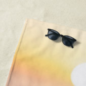 San Diego Golden Ocean Sunset Custom Strandlaken (In situ)