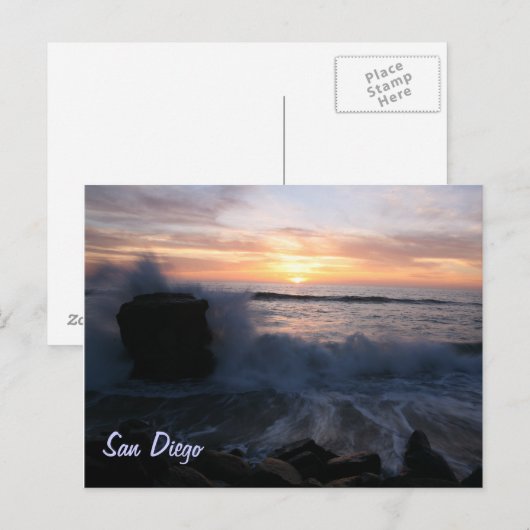 San Diego golft op zonsondergang Briefkaart (Voorkant / Achterkant)