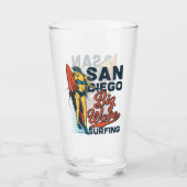 San Diego Grote Golf Surf Bier Glas (Achterkant)