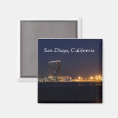 San Diego Harbour 's nachts Magneet (Voorkant / Achterkant)