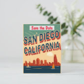 San Diego Haven Blauwe Trouw Uitnodiging (Staand voorkant)