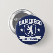 San Diego Heraldry Ronde Button 5,7 Cm (Voorkant /achterkant)