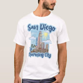San Diego het charmante stad Shirt (Voorkant)