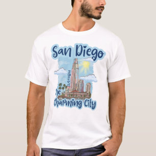San Diego het charmante stad Shirt