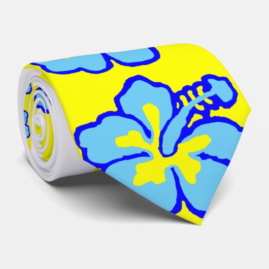 San Diego Hibiscus Flower Stropdas (Opgerold)