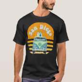  San Diego Hippie Van Beach Surfer T-shirt (Voorkant)