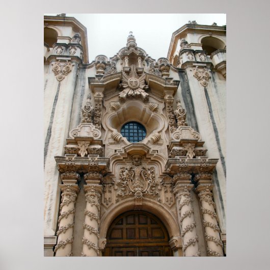 san diego historische kerk poster (Voorkant)