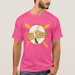 San Diego Honkbal Vintage Californische Staats tro T-shirt