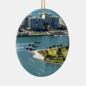 San Diego hornets Keramisch Ornament (Rechts)