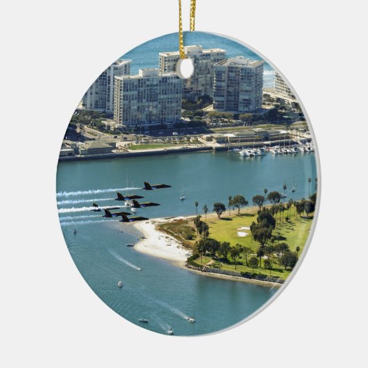 San Diego hornets Keramisch Ornament (Links)