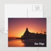 San Diego Hotel del Coronado zonsondergang Briefkaart (Voorkant / Achterkant)