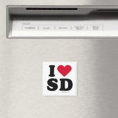 SAN DIEGO - "I LOVE SD" "I LOVE SAN DIEGO" MAGNEET (Insitu (Vaatwasser))