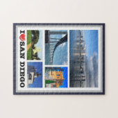 San Diego - I Love - Verenigde Staten - Legpuzzel (Horizontaal)