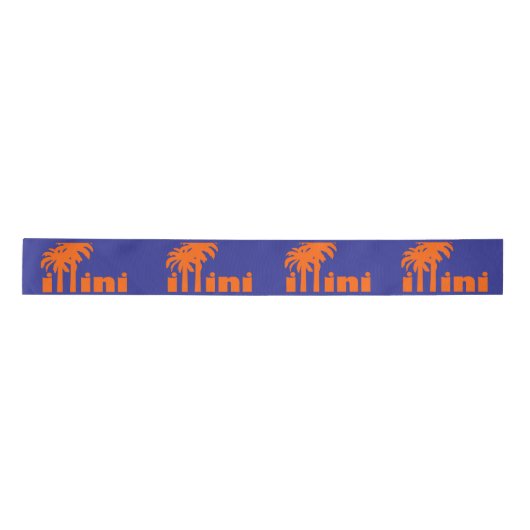 San Diego Illini Ribbon Satijnen Lint (Voorkant)